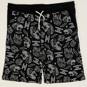 New Assholes Live Forever Snake Eyes Shorts Mens XXXL 3XL ALF Dice Summer Black